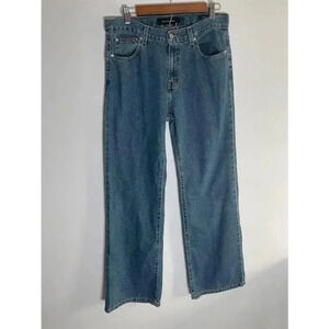Women's Calvin Klein Jeans Flare Blue Size 10 Vintage Y2K‎ EUC!